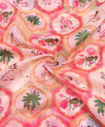 Buy Printed Chanderi Fabric online